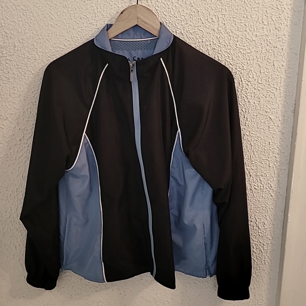 Oleg Cassini Sport Jacket Windbreaker Size Large Petite